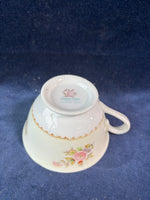 4 Piece Cherry China Teacup And Saucer Set