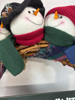 Snowman “Welcome” Wreath Front Door