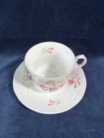 Queen's Pink and Purple Flower Tea Cup and Saucer