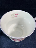 Queen's Pink and Purple Flower Tea Cup and Saucer