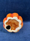 Thanksgiving Ceramic Pumpkin Themed Candleholder