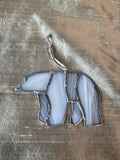 Stained Glass Polar Bear Suncatcher