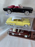 Classic Die-Cast Car Collection w/ Display Shelf – 12 Vintage Model Cars