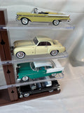 Classic Die-Cast Car Collection w/ Display Shelf – 12 Vintage Model Cars