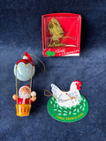 Christmas Ornament Lot (3)