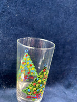 Set Of 4 Action Christmas Tree Holiday Glasses