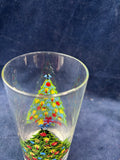 Set Of 4 Action Christmas Tree Holiday Glasses