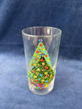 Set Of 4 Action Christmas Tree Holiday Glasses