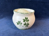 Wicklow Vale Irish Studio Art Pottery Shamrock Candle Pot