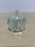 Avon Vintage Harvest Glow Candle Heavy Glass Pumpkin Jar w/Lid