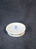 Herend Porcelain Hand-painted Trinket Box With Butterfly Finial