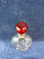Heart Shaped Decanter With Red Stopper
