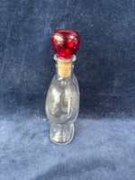 Heart Shaped Decanter With Red Stopper