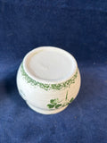 Wicklow Vale Irish Studio Art Pottery Shamrock Candle Pot