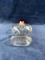 Heart Shaped Decanter With Red Stopper