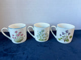 Trio Of Floral Espresso Cups