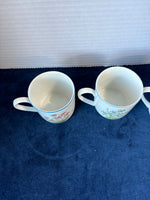 Trio Of Floral Espresso Cups