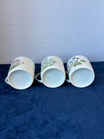 Trio Of Floral Espresso Cups