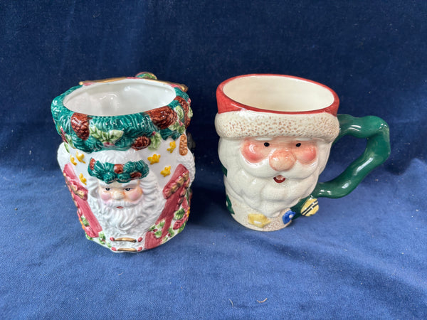 Pair Of Santa Claus Mugs