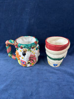 Pair Of Santa Claus Mugs