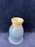 Blue And White Glazed Pottery Bud Vase *Read Description*