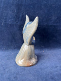 Beaumont Brothers Pottery Cobalt Blue Salt Glaze Xmas Angel Figurine *Read Description*