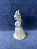 Beaumont Brothers Pottery Cobalt Blue Salt Glaze Xmas Angel Figurine *Read Description*
