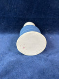 Blue And White Glazed Pottery Bud Vase *Read Description*