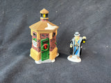 Heritage Village Collection Dept. 56 “Brixton Road Watchman” Set Of 2 Figurines (B)