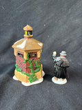Heritage Village Collection Dept. 56 “Brixton Road Watchman” Set Of 2 Figurines (B)