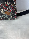 Spartina 449 Zipper Hipster Crossbody Bag Paisley Pattern *Read Description*
