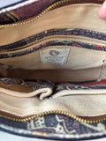 Spartina 449 Zipper Hipster Crossbody Bag Paisley Pattern *Read Description*