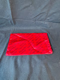 Christian Dior Red Satin Pouch