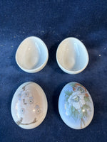 Bing & Grondahl B&G Annual Porcelain Egg Trinket Boxes (2)
