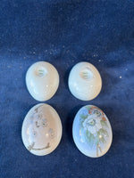 Bing & Grondahl B&G Annual Porcelain Egg Trinket Boxes (2)