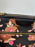 Spartina 449 Verdier Sunset Purse Shoulder Bag Black Pink Floral Linen *Read Description*