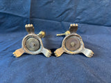 Pair Of Vintage Brass Claw Foot Candleholders