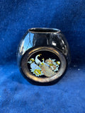 The Art Of Chokin Vase Peacock Motif 24k Gold Trim