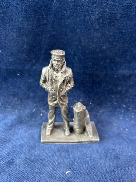 The Lone Sailor With Sea Bag Pewter
