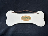 Smoky Mountain Pottery A Spoiled Rotten Welsh Springer Lives Here Hang Bone Sign