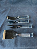 Oleg Cassini Crystal Cheese Set- 4 PCs