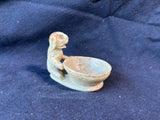 Hand-Carved Soapstone Elephant Trinket Dish (A)
