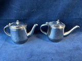 Mini Flip Lid Tea Pots/Creamers (2)