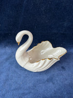 Lenox Swan Trinket Dish with 24K Gold Trim
