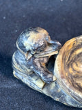 Hand-Carved Soapstone Elephant Trinket Dish (B)