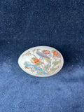 Wedgwood Kutani Crane Bone China Egg Trinket Box