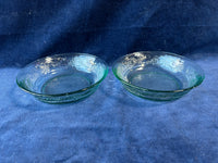 Fruit Embossed Glass Dishes (2)