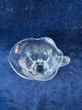 Clear Glass Creamer & Sugar Bowl Set