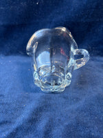 Clear Glass Creamer & Sugar Bowl Set