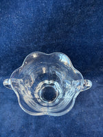 Clear Glass Creamer & Sugar Bowl Set